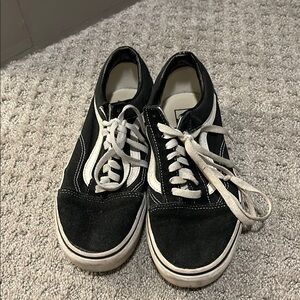 Black vans size 8
